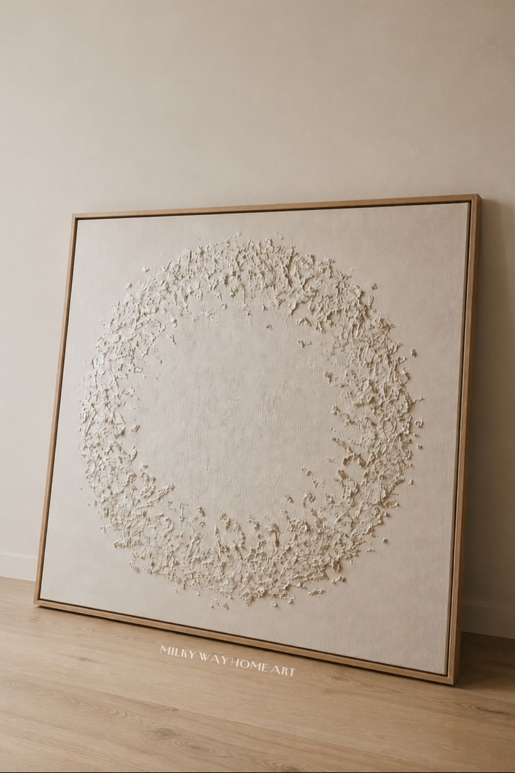 IVORY WREATH RÖLYEF DOKULU TABLO