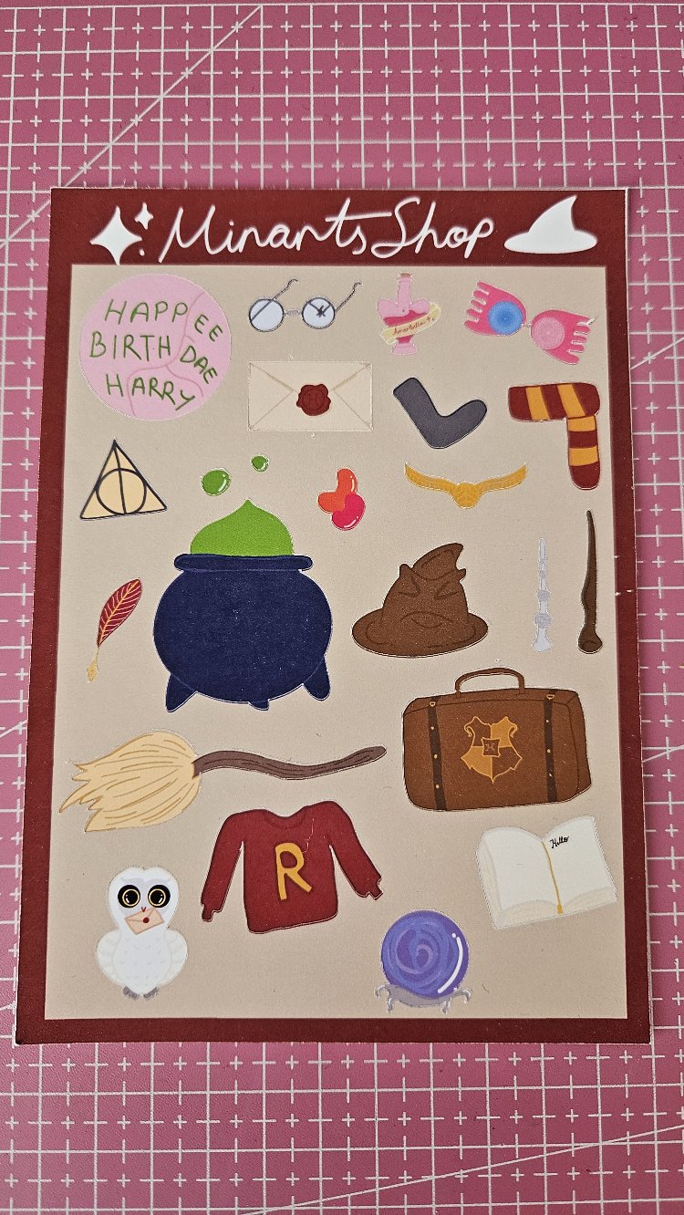 Harry Potter sticker sayfası
