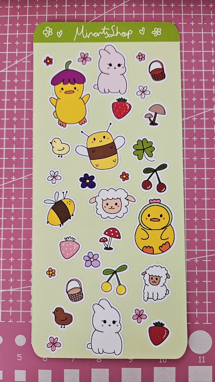 Bahar sticker sayfası 