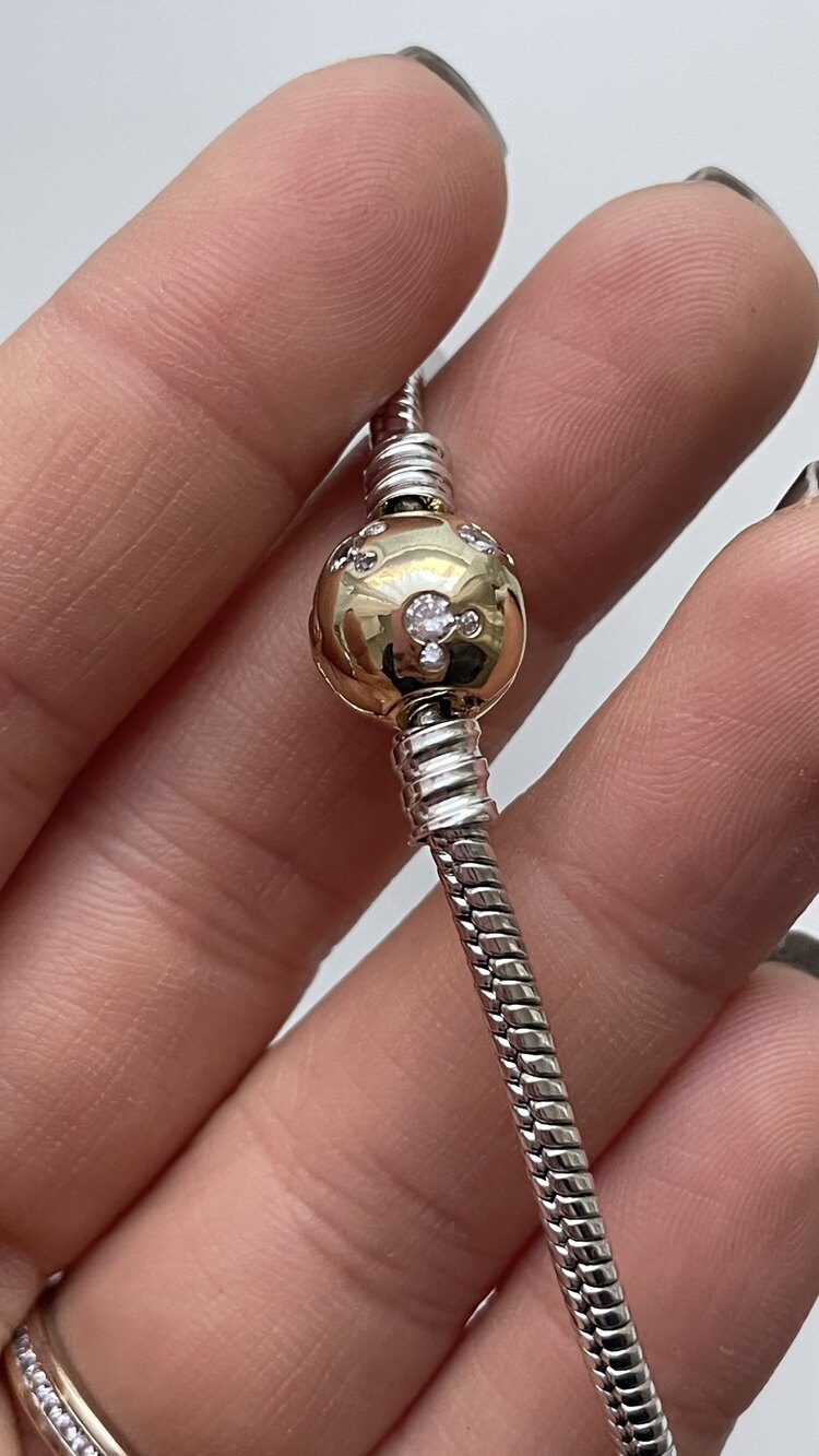Mickey taşlı pandora kolye