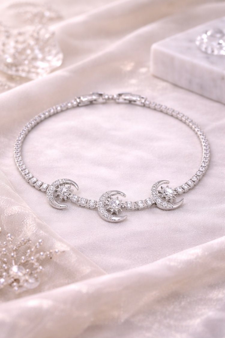 Moonlight Sparkle Silver Bileklik