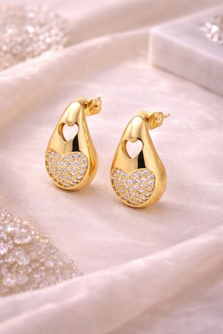 Golden Heart Shine Küpe