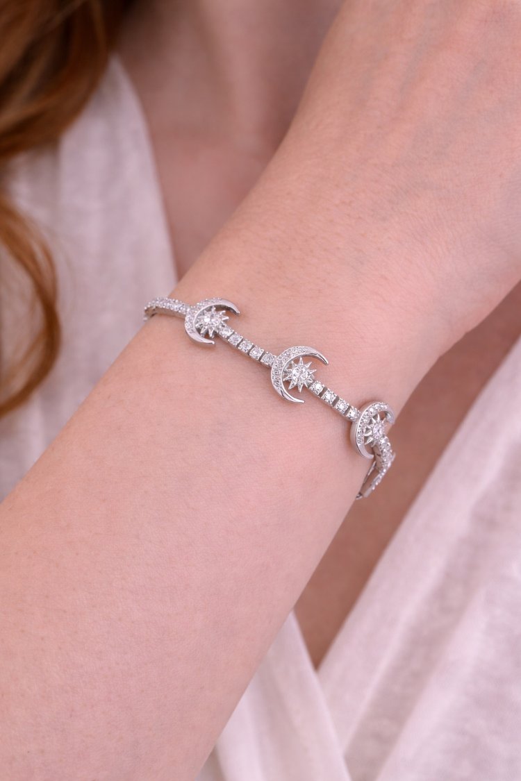 Moonlight Sparkle Silver Bileklik