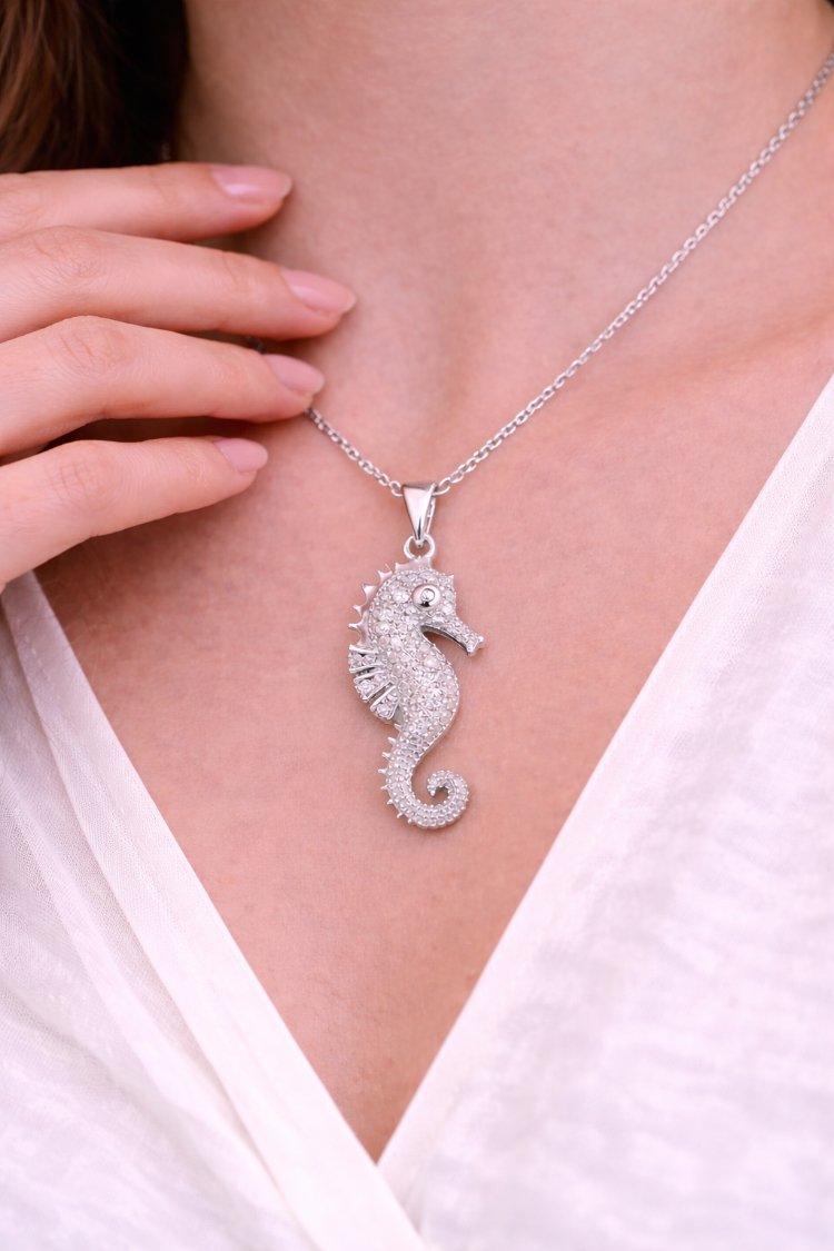 Ocean Pearl Denizatı Silver Kolye