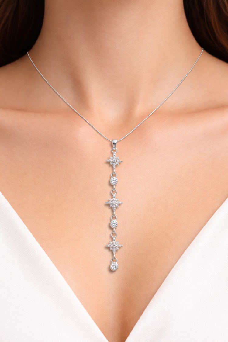 Çelik Y Kolye Silver 45cm