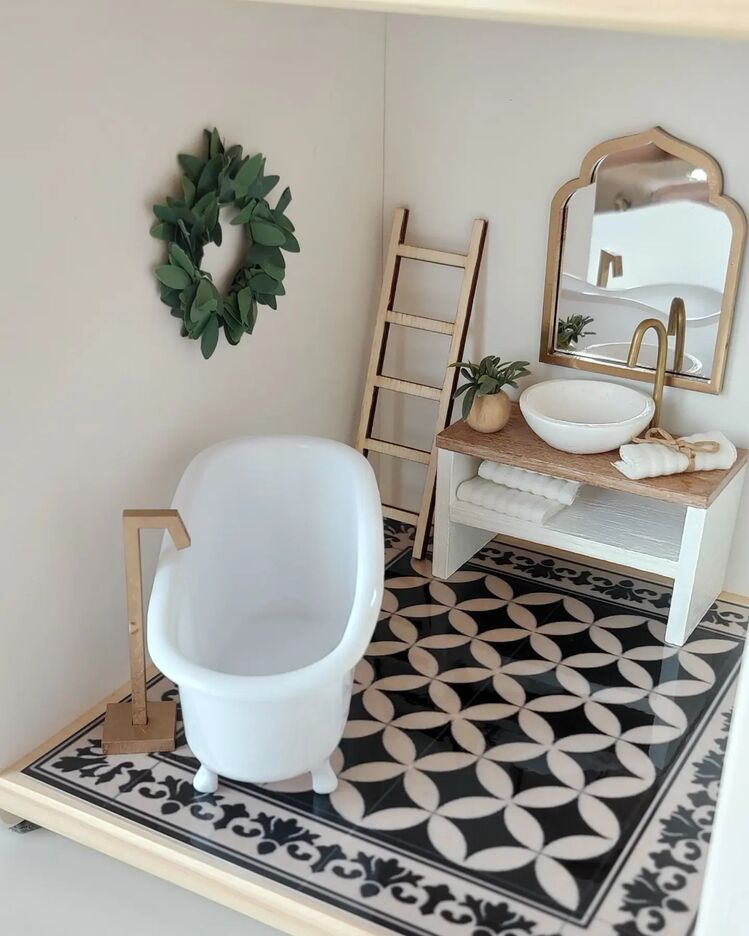 Minidom 1:12 Ölçek, MODERN İKEA BEBEK EVİ