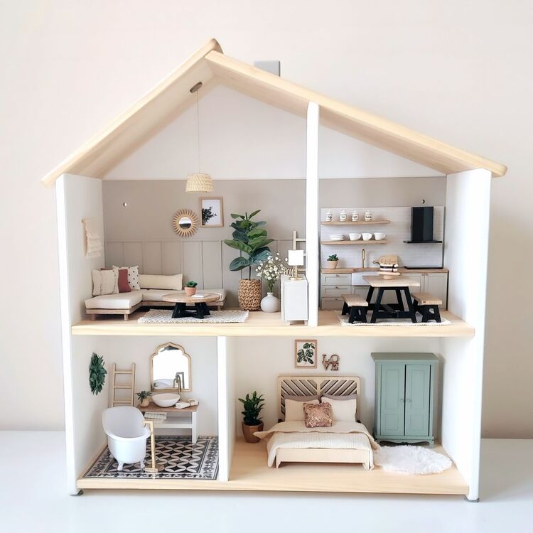Minidom 1:12 Ölçek, MODERN İKEA BEBEK EVİ