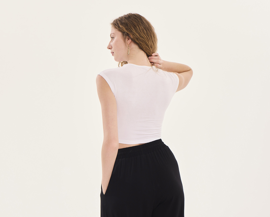 KİVA Crop Top / Beyaz