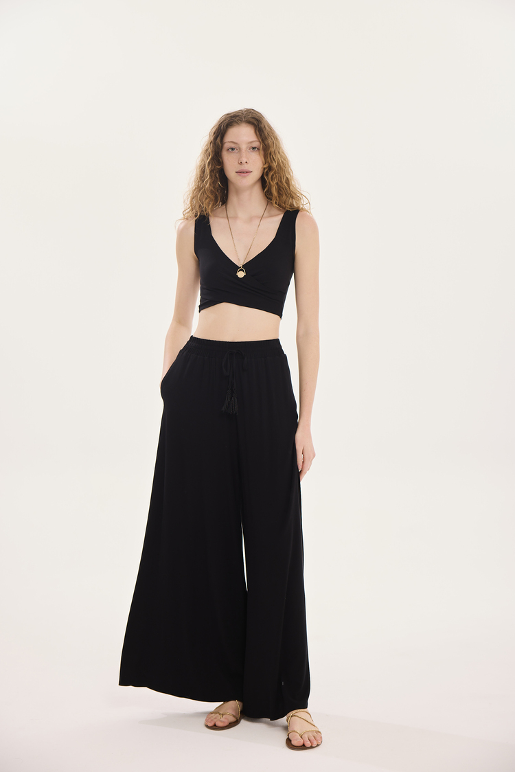 MAYA Kruvaze Crop Bluz