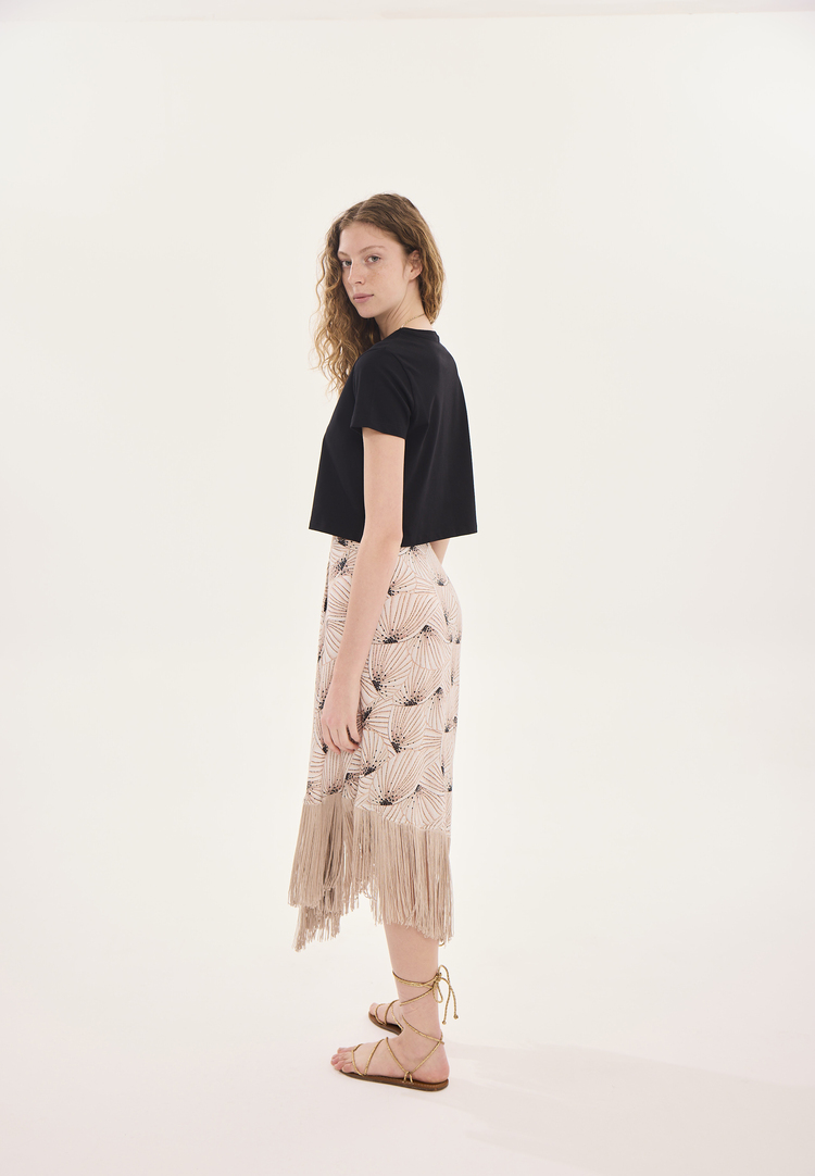 MİA Crop T-shirt / Siyah