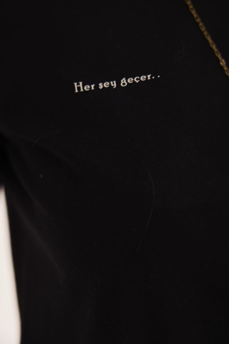 MİA Crop T-shirt / Siyah