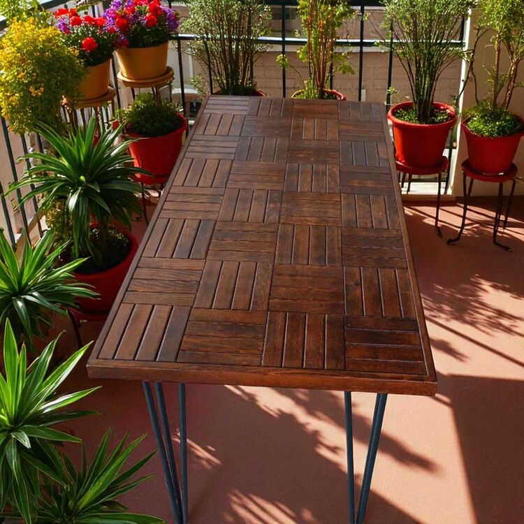 120 x 60 ceviz bahçe Balkon masa
