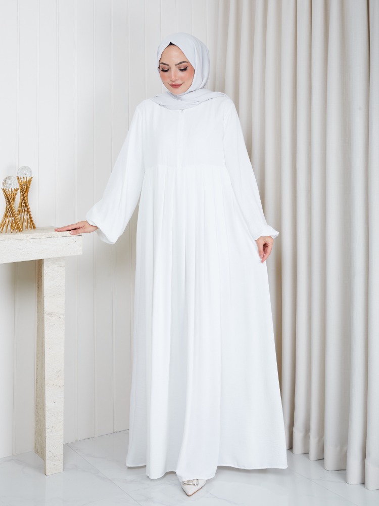 AYROBİN ELBİSE (EKRU)