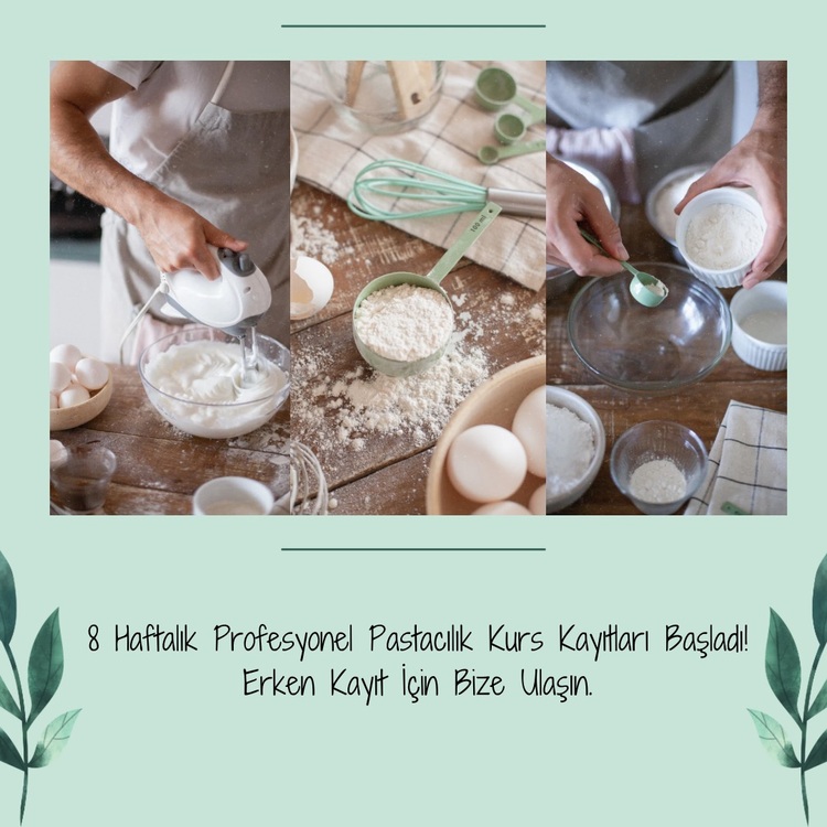 4 Hafta Başlangıç Seviye Pastacılık Eğitimi