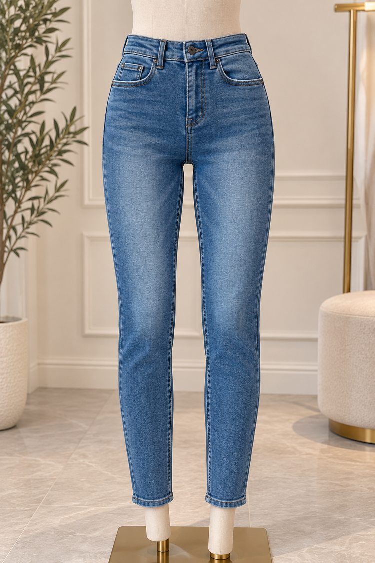 Yüksek bel skinny jean 