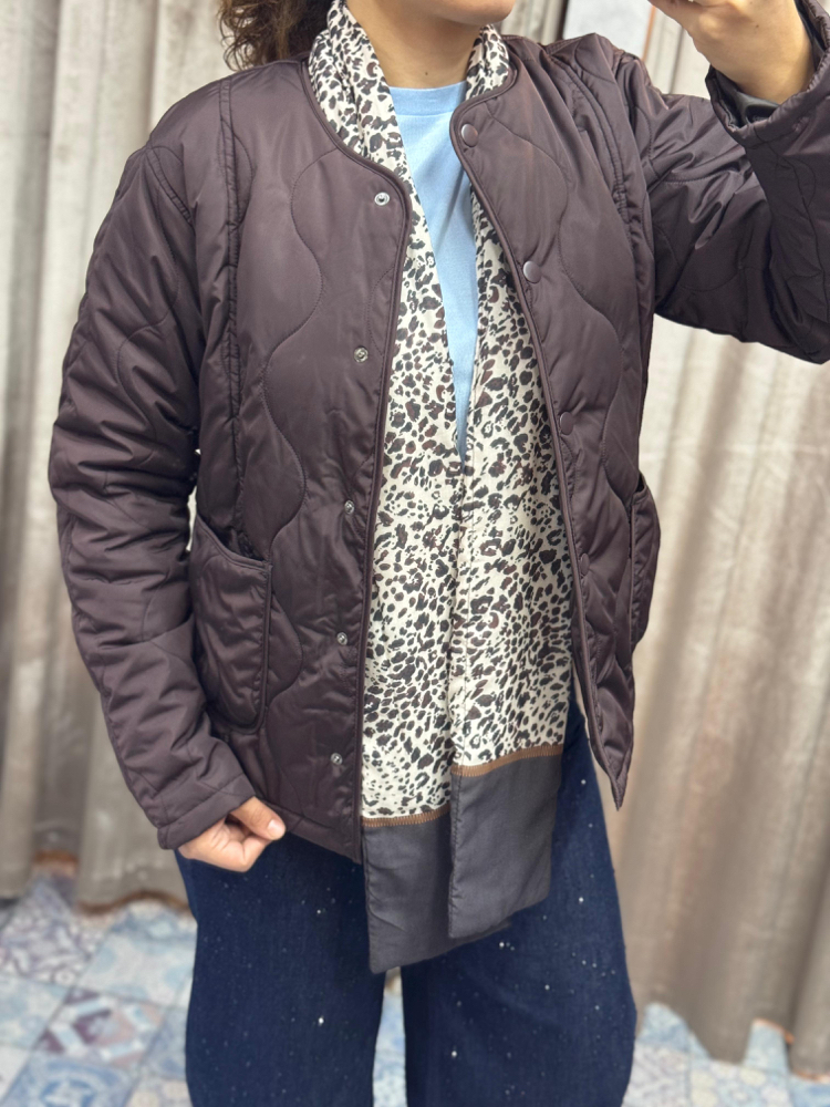 Şal aksesuarlı bomber ceket