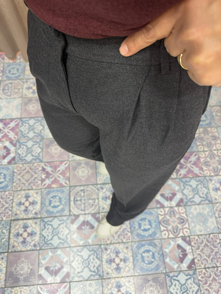Yüksek bel pens detaylı straight fit pantolon
