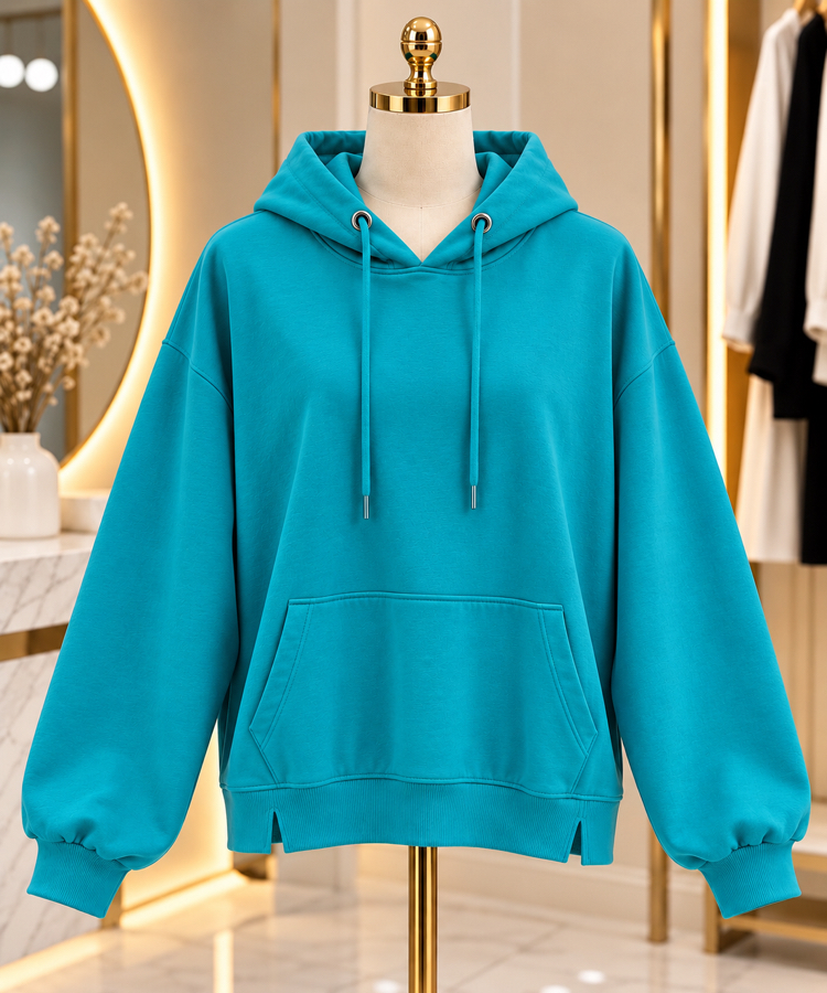 Kapüşonlu ince sweatshirt