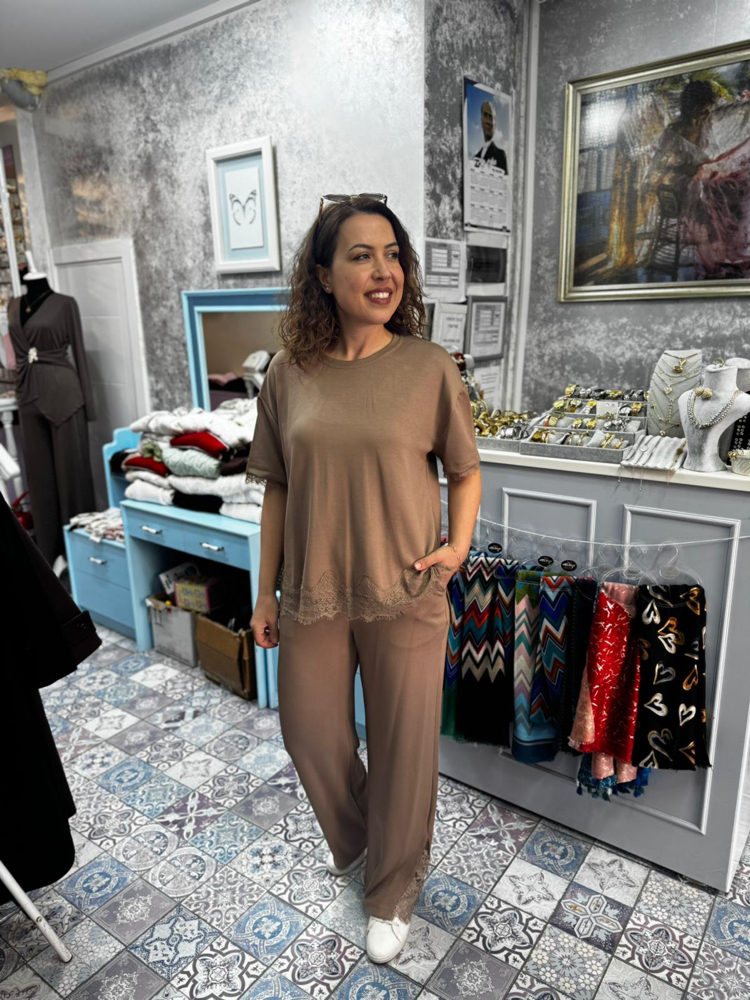 Dantelli tasarım modal takım 
