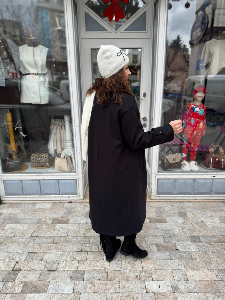 Premium oversize kaşe kaban