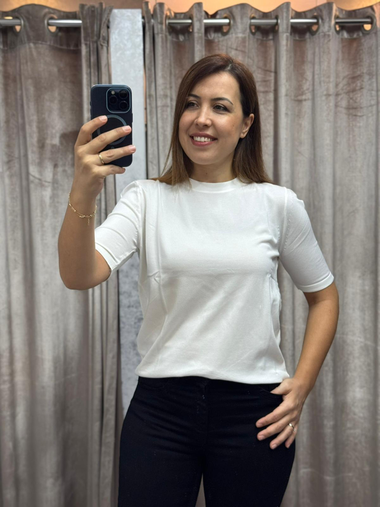Sırt detaylı basic triko