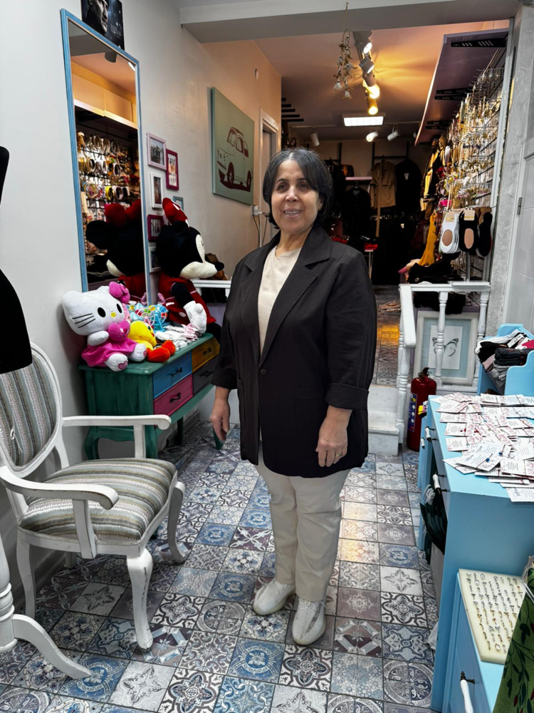 Büyük beden keten blazer ceket