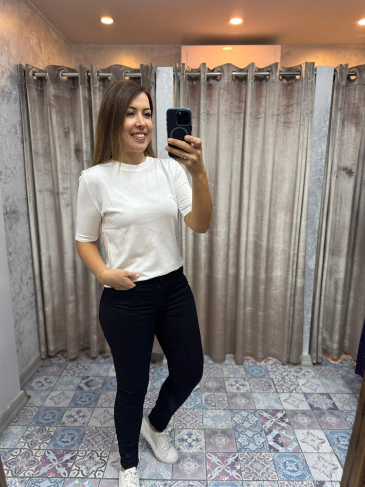 Sırt detaylı basic triko