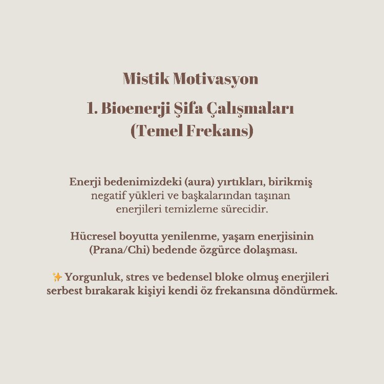 Bioenerji Şifa Çalışmaları 