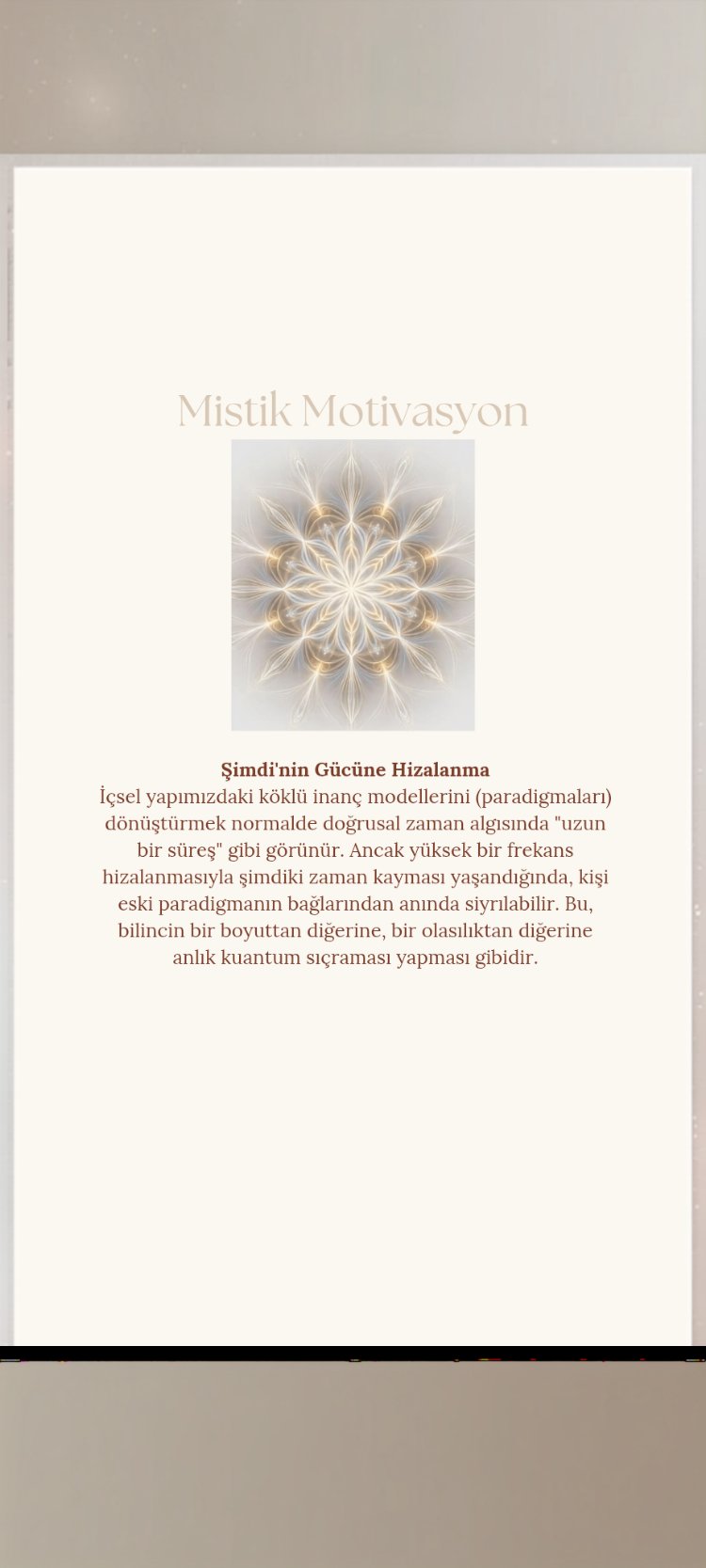 Şimdiki Zaman Kayması & Frekans Hizalanma Seansı