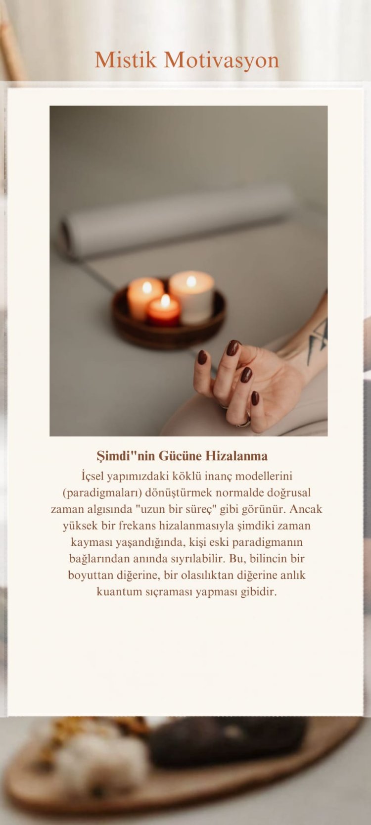 Şimdiki Zaman Kayması & Frekans Hizalanma Seansı