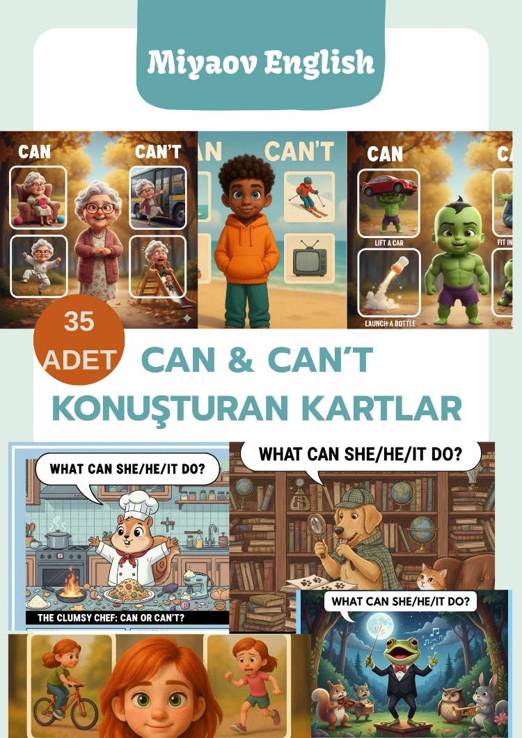 CAN & CAN'T KONUŞTURAN KARTLAR - PDF - miyaovenglish