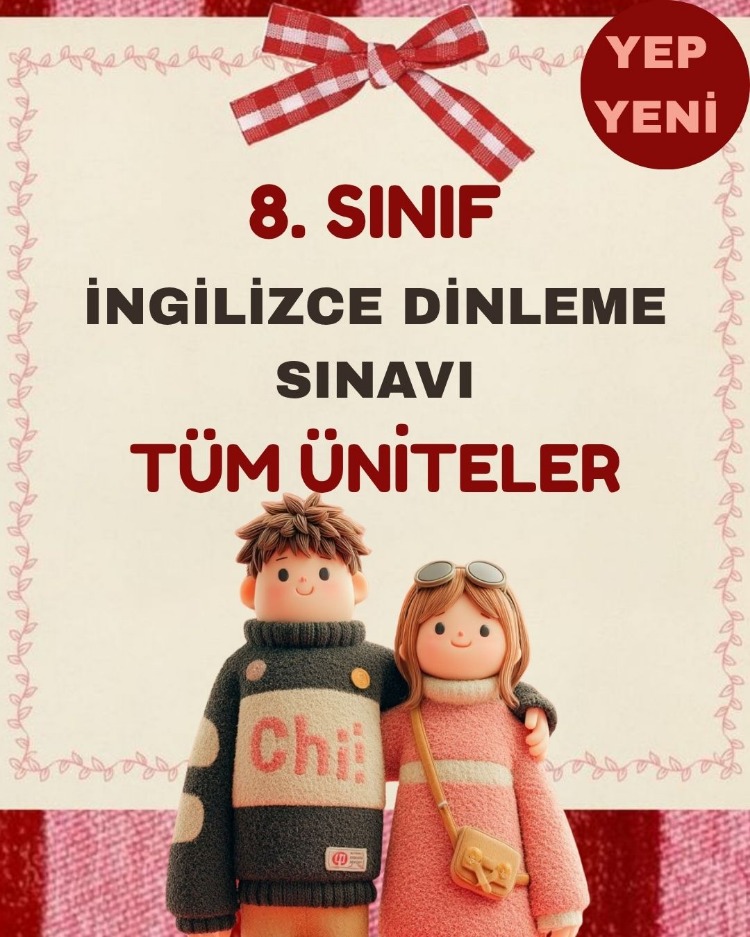 YENİ 8. Sınıf İngilizce Dinleme Sınavı - Müfredata Uygun - TÜM ÜNİTELER - #miyaovenglish