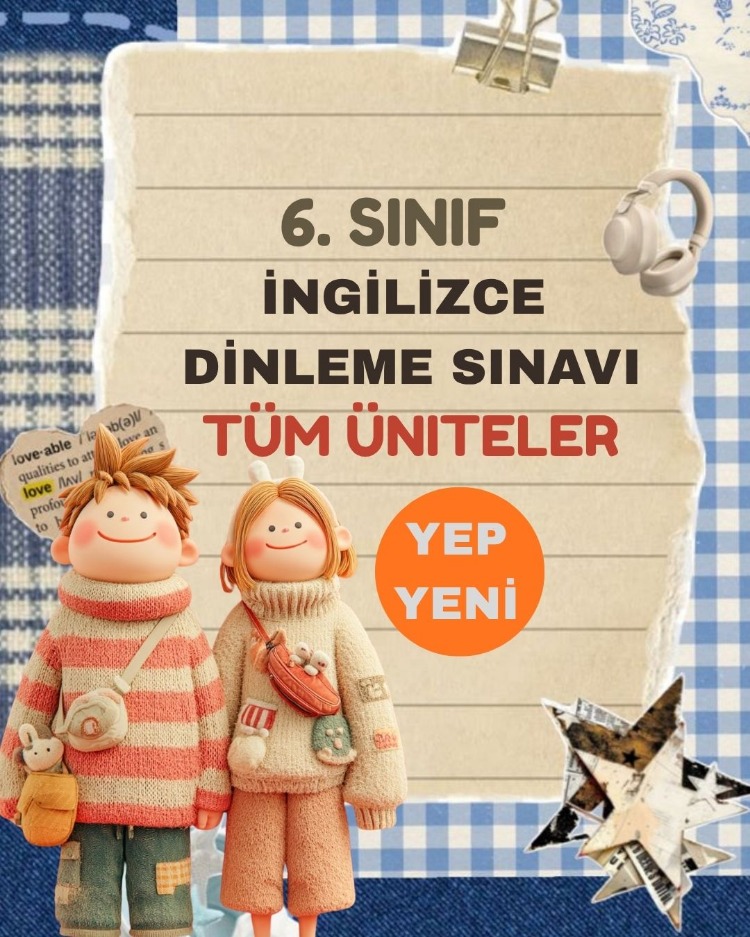 YENİ 6. Sınıf İngilizce Dinleme Sınavı - Müfredata Uygun - TÜM ÜNİTELER - #miyaovenglish