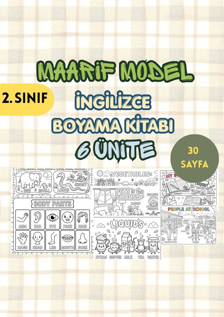 2. SINIF MAARİF MODEL BOYAMA KAĞITLARI - 30 SAYFA - PDF