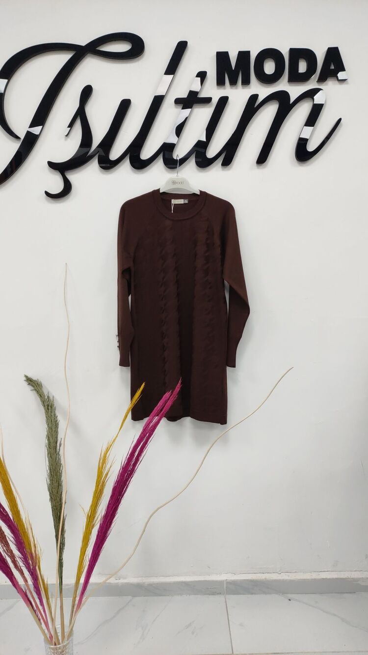 Kado kazayağı desen merserize tunik