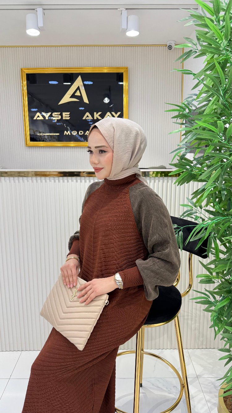 Ayşe Akay merserize elbise