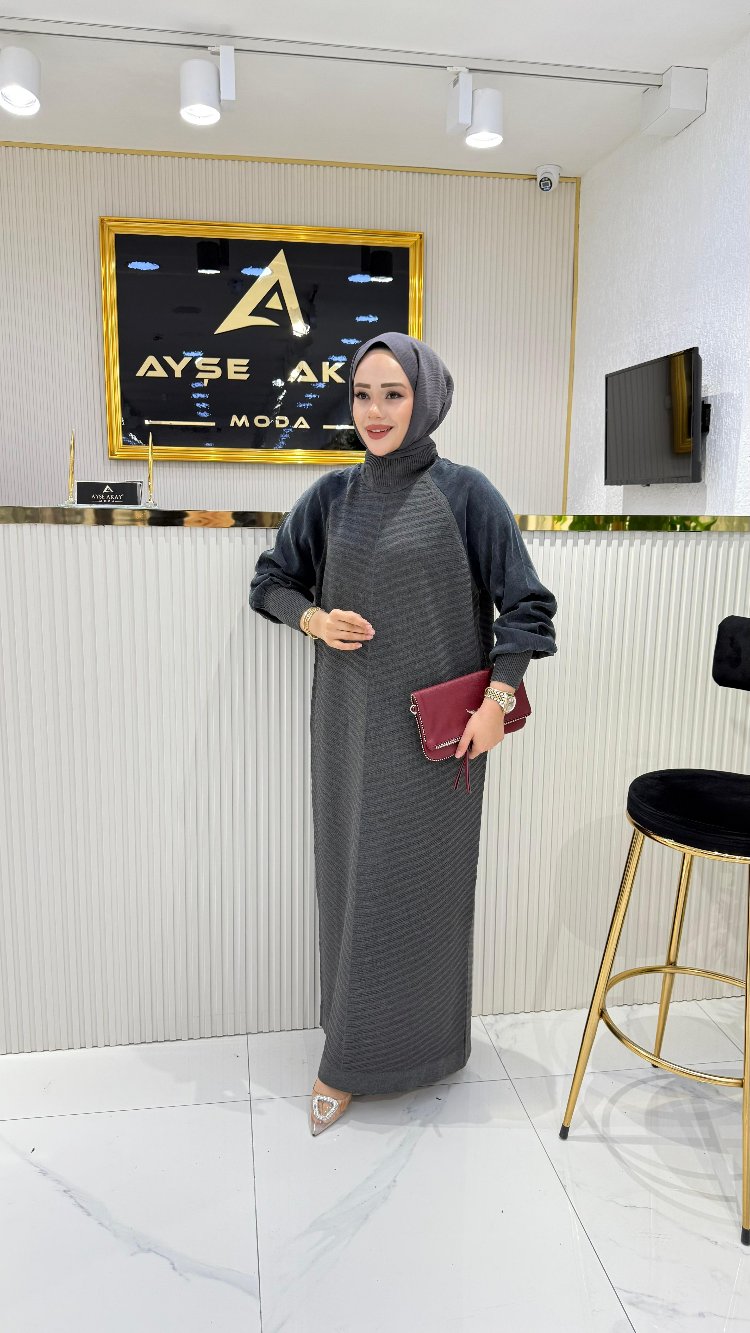 Ayşe Akay merserize elbise