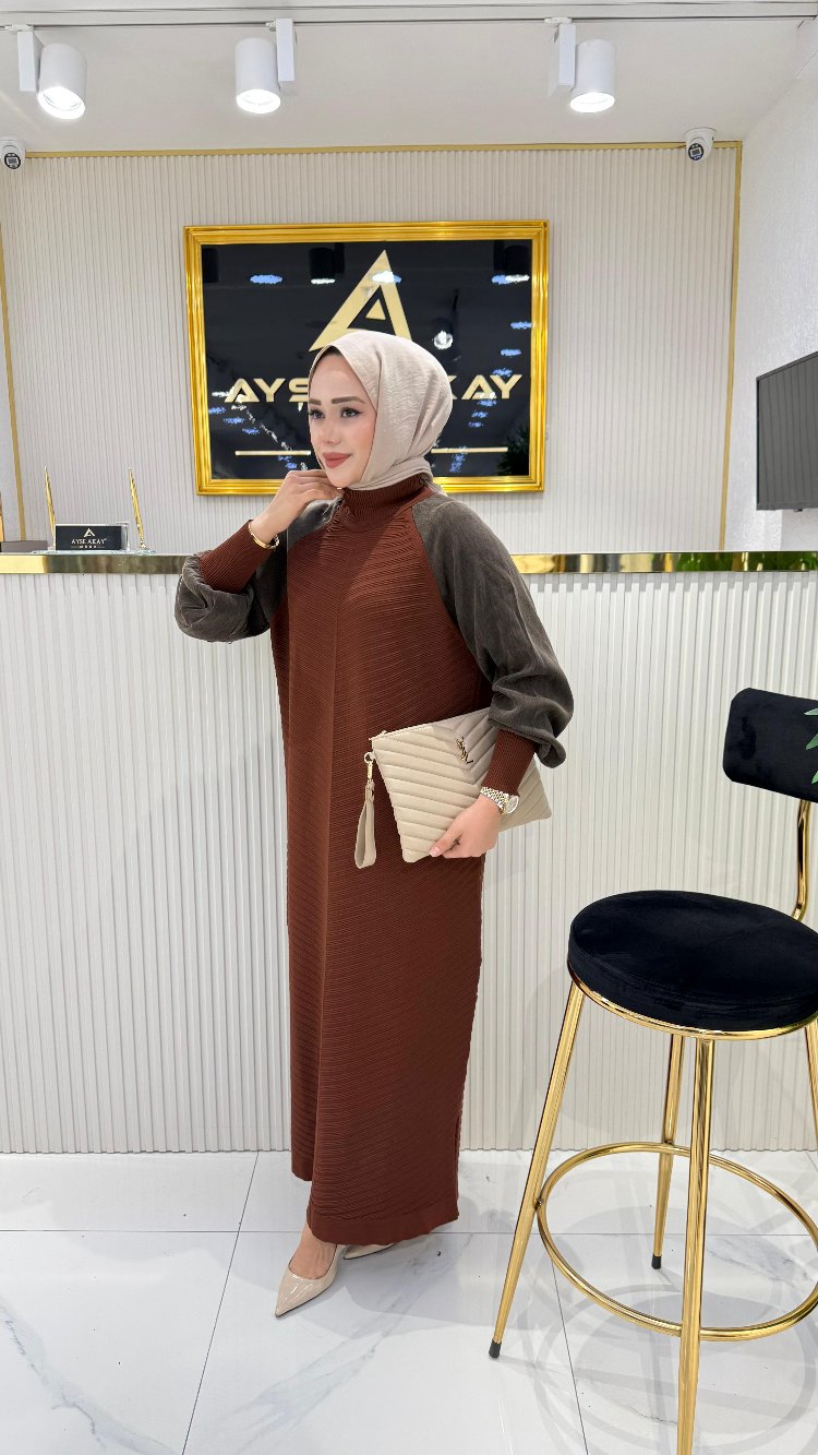 Ayşe Akay merserize elbise
