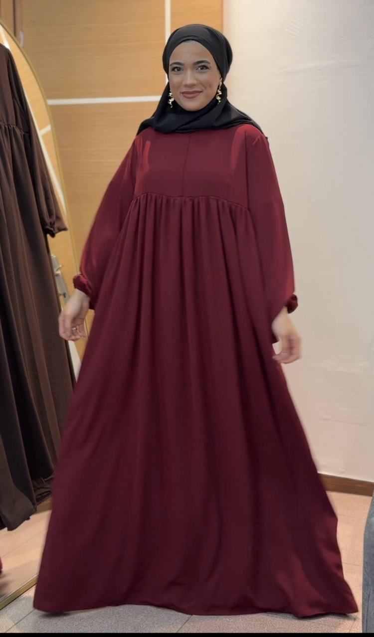 AÇELYA ELBİSE / FERACE BORDO