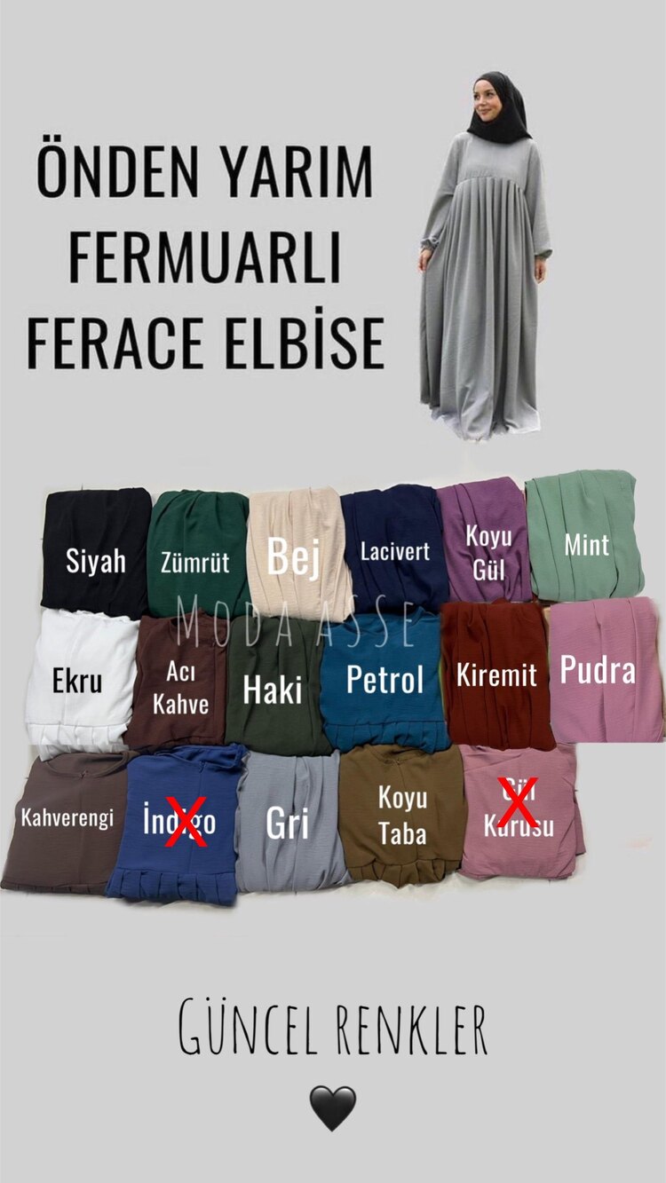 AEROBİN FERACE ELBİSE AÇIKLAMAYA DİKKAT