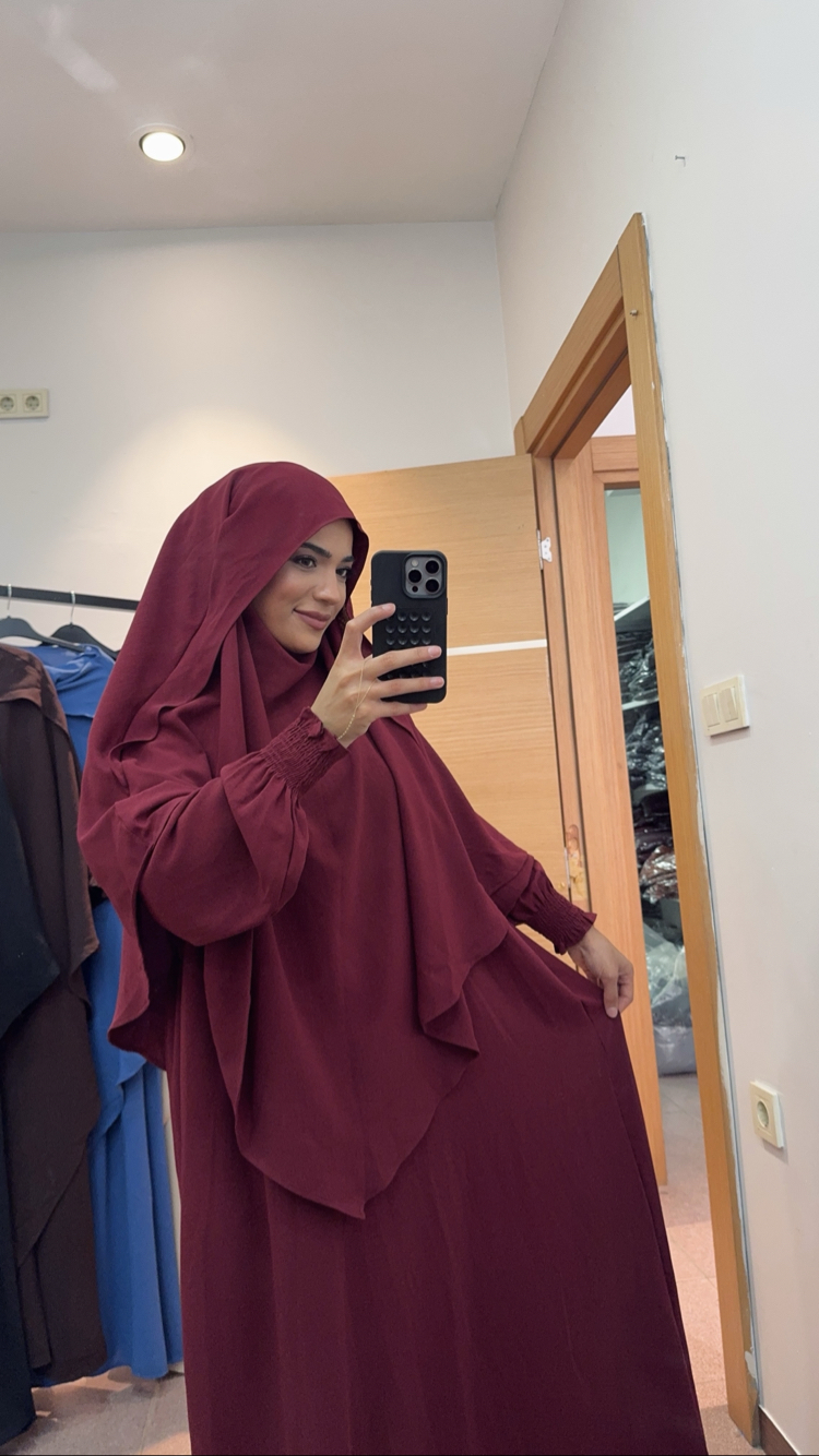GÖLGELİ AYROBİN TAKIM (BORDO)