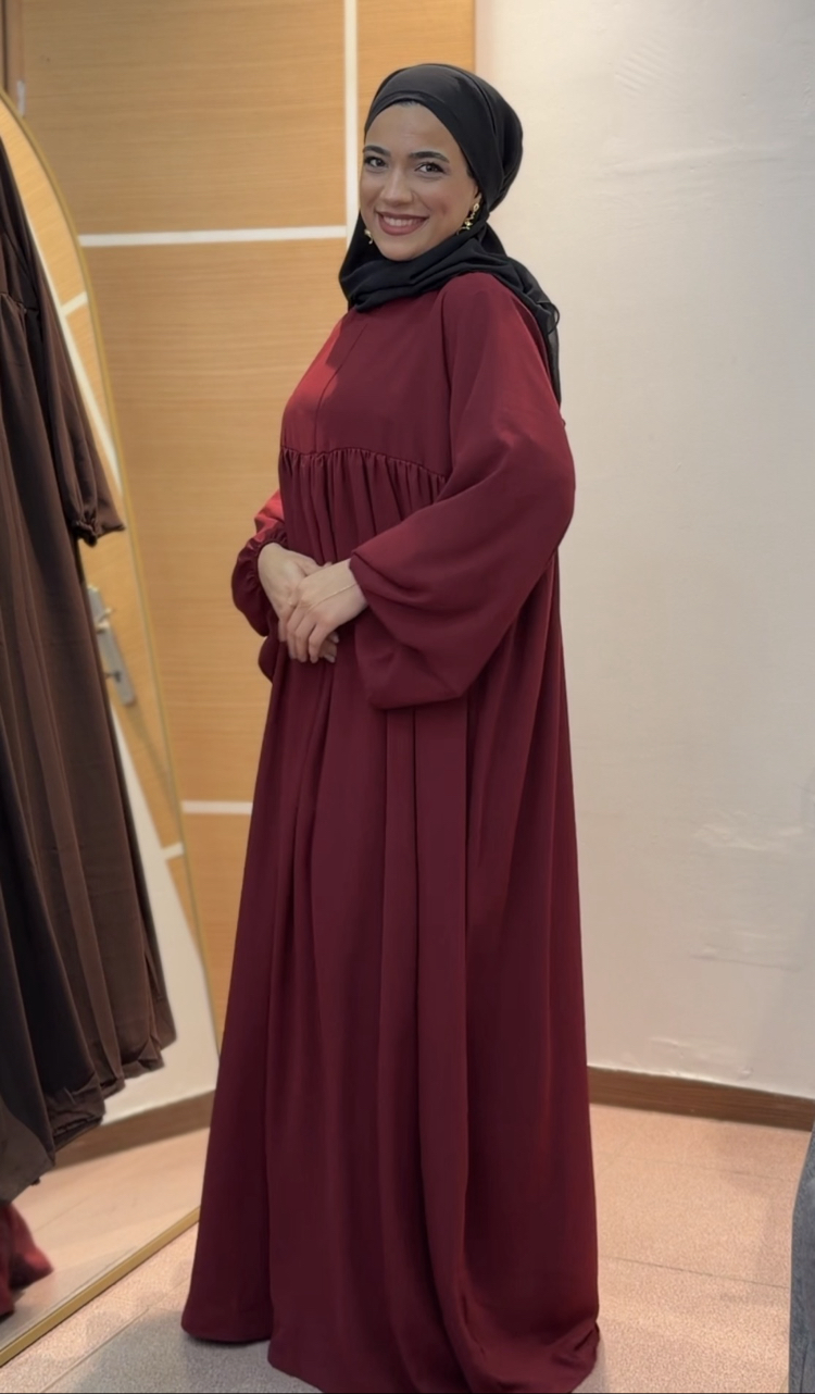 AÇELYA ELBİSE / FERACE BORDO