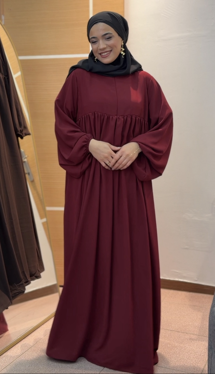 AÇELYA ELBİSE / FERACE BORDO