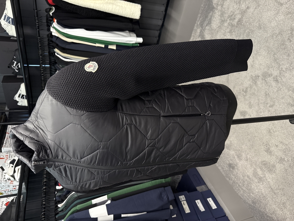 OUTLET ÜRÜNÜ İthal Moncler Çelik Örme Mont 4626 (Siyah)