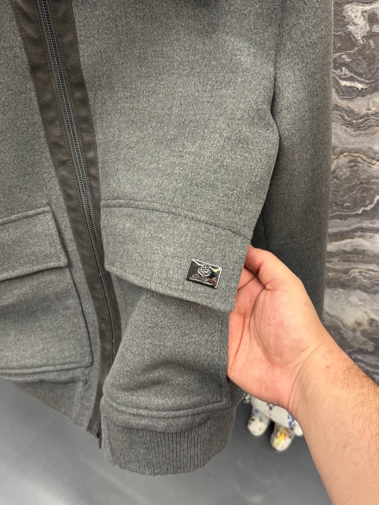 Outlet ürünü İthal Lora Piana Kaşe Mont (6060-Gri)