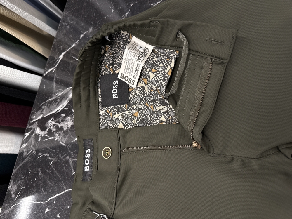 Boss Kışlık Kırışmayan Kumaş Jogger Pantolon (1284-Haki)