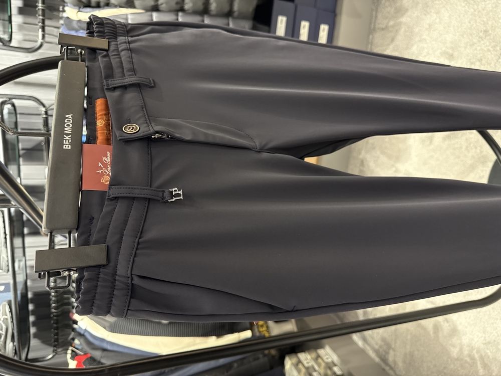 (1247-Koyu Lacivert) Lora Pıana Kışlık Kırışmayan Kumaş Jogger Pantolon i