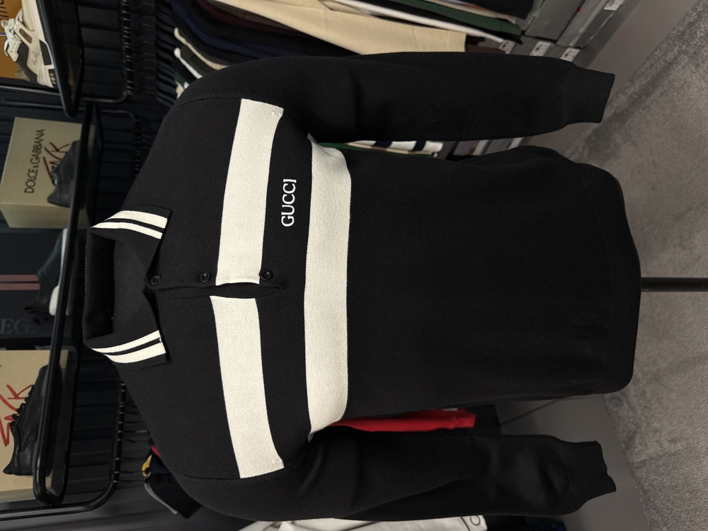 Outlet ürünü İthal Gucci Triko Polo Yaka (7206-Siyah)