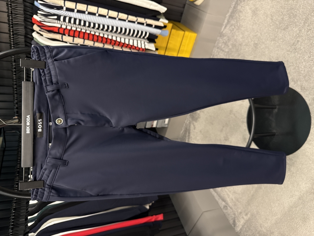 Boss Kışlık Kırışmayan Kumaş Jogger Pantolon (1286-Lacivert)