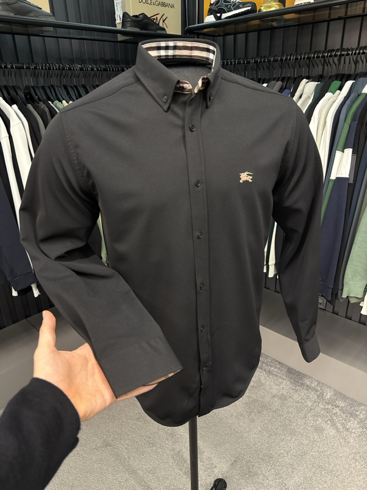 OUTLET ÜRÜNÜ Burberry Kırışmayan Gömlek (3094-Siyah)